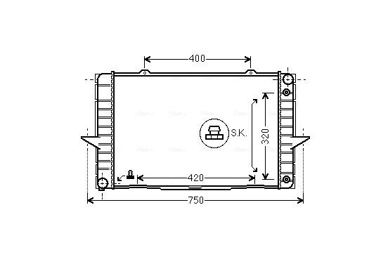 Radiateur VO2092 Ava Quality Cooling