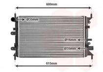 RADIATEUR BENZINE 1.4 CVH  MT  zonder AIRCO tot '95