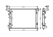 RADIATEUR AVANTE/ELANTRA/i30 AT vanaf '06