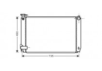 RADIATEUR Lexus RX400H 3.3 AT '05-