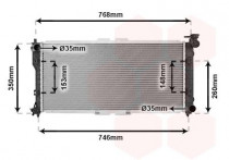 RADIATEUR BENZINE 1,8 2,0 -AUTO zonder AIRCO