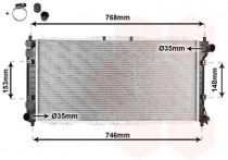 RADIATEUR DIESEL 2,5 -AUTO zonder AIRCO