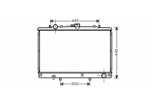 RADIATEUR PAJERO2>4 25TD MT 90-00