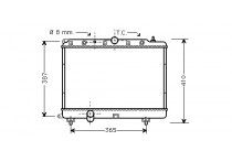 RADIATEUR Met 2 bovenste gaten