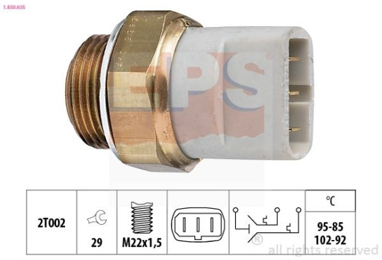 Temperatuurschakelaar, radiateurventilator 1.850.635 EPS Facet