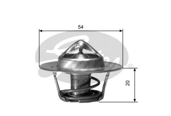 Thermostaat, koelvloeistof TH00191G6 Gates