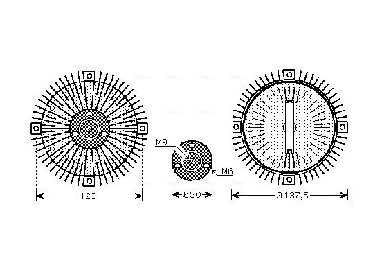 Koppeling, radiateurventilator