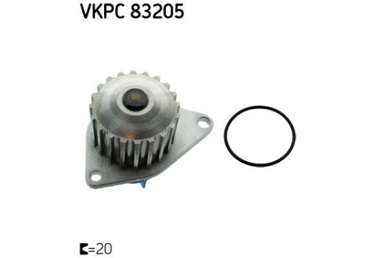 Waterpomp VKPC 83205 SKF