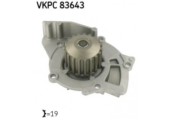 Waterpomp VKPC 83643 SKF