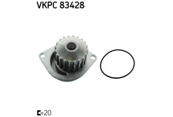 Waterpomp VKPC 83428 SKF