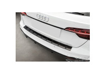 Zwart RVS Bumper beschermer passend voor Audi A4 Avant B9 (incl. S-Line) 2015-2019 & Facelift 20