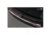 RVS Bumper beschermer passend voor 'Deluxe' Audi Q5 2008-2016 Chroom/Rood-Zwart Carbon
