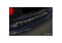 Zwart RVS Bumper beschermer passend voor BMW 3-Serie (F31) Touring (incl. M-Pakket) 2012-2015 & 