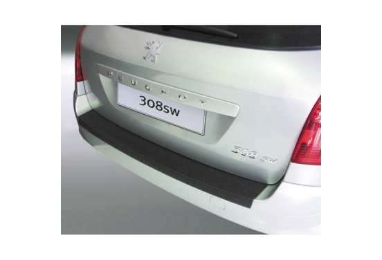 Bumper beschermer passend voor Peugeot 308 SW Zwart