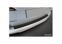 Matzwart RVS Achterbumperprotector passend voor Skoda Kamiq Facelift 2024- 'Ribs'