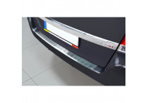 RVS Bumper beschermer passend voor Opel Zafira B 2010-2012 'Ribs'