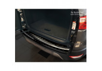 Zwart RVS Bumper beschermer passend voor Ford Ecosport II Facelift 2017- 'Ribs'