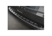 Zwart RVS Bumper beschermer passend voor Volkswagen Caddy V Cargo & Combi 2020- 'STRONG EDITION'