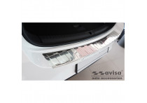 RVS Bumper beschermer passend voor Seat Leon IV ST 2020- 'Ribs'