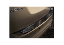 Zwart RVS Bumper beschermer passend voor Ford Kuga 2008-2012 'Ribs'