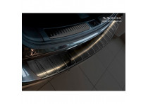 Zwart RVS Bumper beschermer passend voor Mazda 6 III (GJ) Sedan 2012- 'Ribs' 'Long'