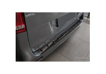 Zwart RVS Bumper beschermer passend voor Mercedes Vito / V-Klasse 2014-2019 & Facelift 2019- (ac