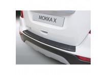 Bumper beschermer passend voor Opel Mokka X 10/2016- 'Ribbed' Zwart