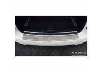 RVS Bumper beschermer passend voor Porsche Cayenne II 2010-2014 'Ribs'