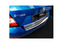 RVS Bumper beschermer passend voor Skoda Fabia III HB 5-deurs Facelift 2018- 'Ribs'
