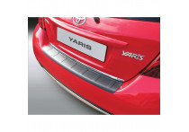 Bumper beschermer passend voor Toyota Yaris 3/5 deurs 9/2014- 'Ribbed' Zwart