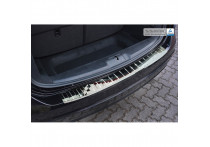 Chroom RVS Bumper beschermer passend voor Seat Alhambra & Volkswagen Sharan II 2010- 'Ribs'