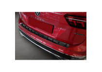 Zwart RVS Bumper beschermer passend voor Volkswagen Tiguan II 2016-2020 & Facelift 2020- 'STRONG