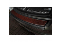 RVS Bumper beschermer passend voor 'Deluxe' Volvo XC60 2013-2016 Zwart/Rood-Zwart Carbon
