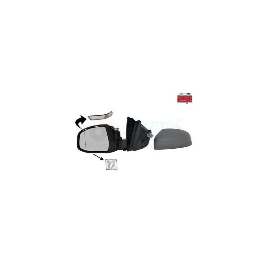 Buitenspiegel 1882817 Hagus voor o.a. FORD | Winparts.be - Buitenspiegel
