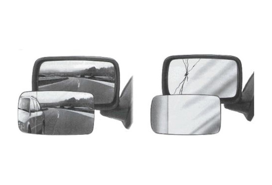 PLAKSPIEGELGLAS WINKEL-SP. OPEL VECTRA  A 7263 Hagus, afbeelding 2