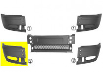 VOORBUMPERBLAD HOEK RECHT met MISTLICHTGAT