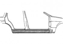 PLAATWERKDEEL Dorpel 4-deurs  R