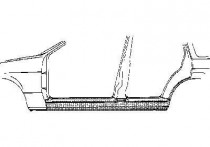 PLAATWERKDEEL OPEL VECTRA 88- DORPEL 4-deurs