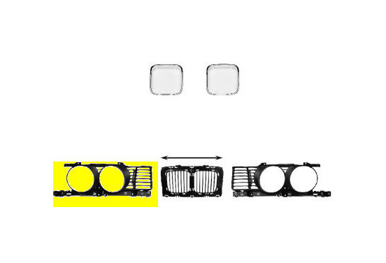 GRILL RECHTS (niet voor V8)