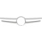 Plaat, radiateurgrille Priority Parts