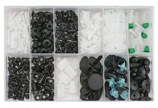 Assortiment bekleding clips voor Volkswagen 255 stuks