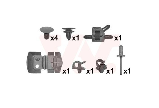 Montageset motorkap