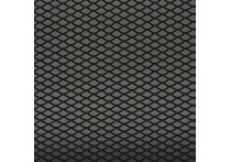 Racegaas aluminium zwart - ruitdesign 16x8mm - 125x25cm