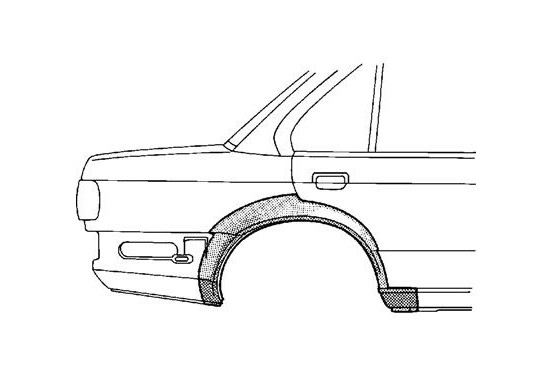 PLAATWERKDEEL Wielrand R  2-deurs  88-