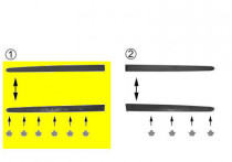 DEURSIERLIJST RECHTS (4/5-deurs) ZWART