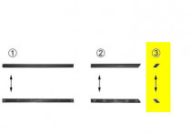 LINKS ACHT.SPAT.SIERLIJST 4/5-deurs ZWART 53 MM