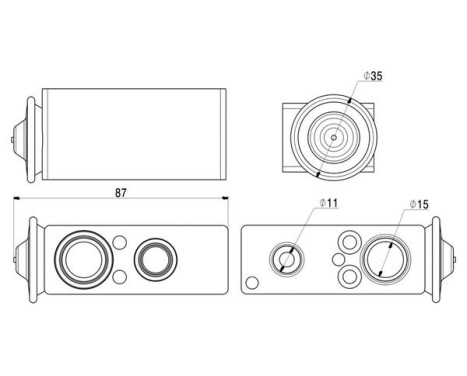 Expansionsventil, klimatanläggning BEHR *** PREMIUM LINE ***, bild 2