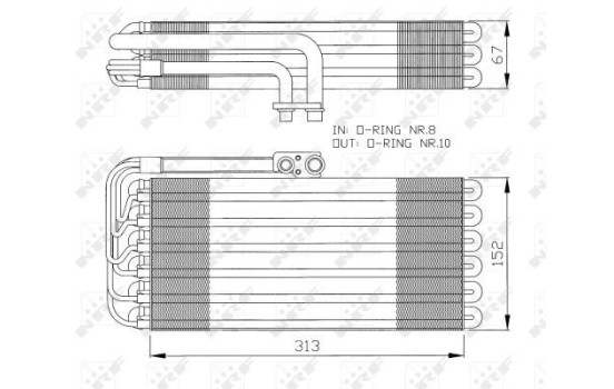 Förångare, klimatanläggning 36064 NRF, bild 5