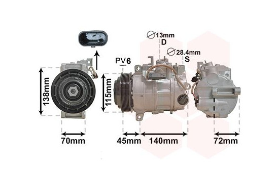 Airco Kompressor C250 CDI 3000K710