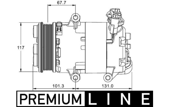 Kompressor, klimatanläggning BEHR *** PREMIUM LINE ***, bild 5